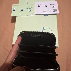 Off - White card and coin wallet